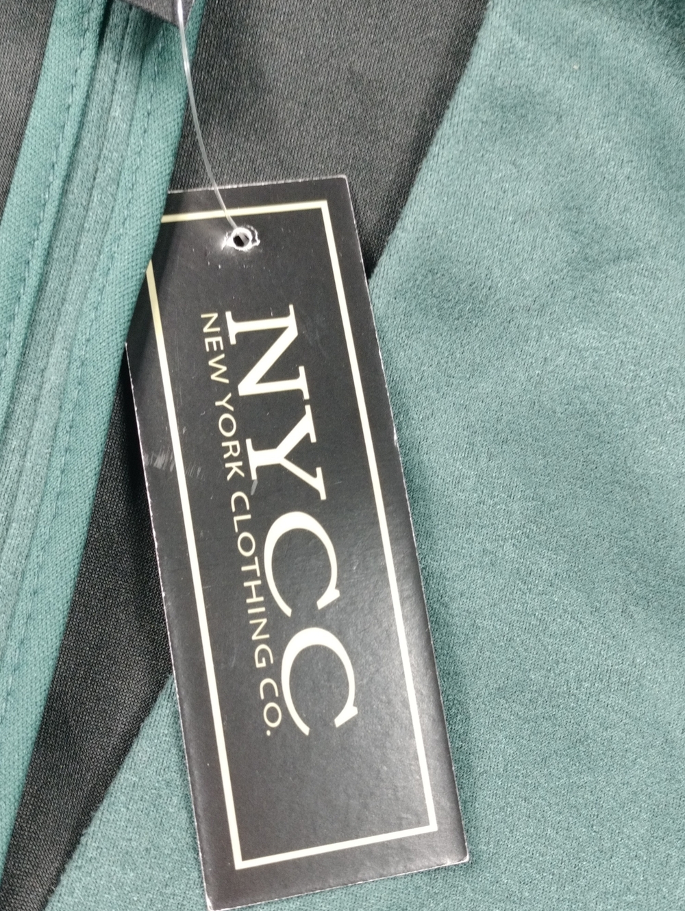 NWT New York & Company Teal Open-Front Women's Blazer Size Large - Picture 3 of 11